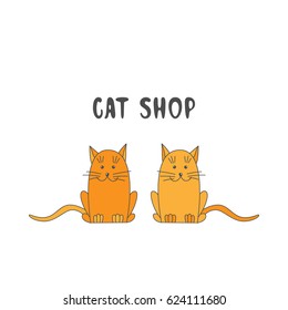Cat shop logo