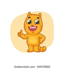 Cat Showing Thumbs Up