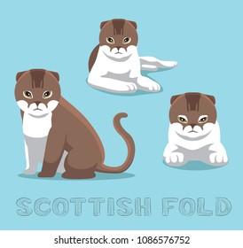 Cat Siberian Cartoon Vector Illustration