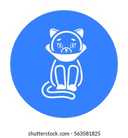 Cat sick icon of vector illustration for web and mobile