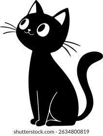 a cat silhouette art illustration