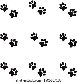 Cat silhouette, background, vector illustration