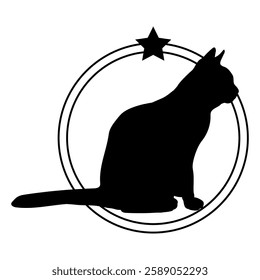 Cat silhouette, Cat, Cat breeds, logo, vector, silhouette, i love my dog, logo, vector, silhouette, i love my dog, animal, illustration, icon, sign, design, black, symbol, pet, love