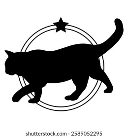 Cat silhouette, Cat, Cat breeds, logo, vector, silhouette, i love my dog, logo, vector, silhouette, i love my dog, animal, illustration, icon, sign, design, black, symbol, pet, love