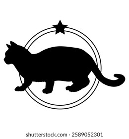 Cat silhouette, Cat, Cat breeds, logo, vector, silhouette, i love my dog, logo, vector, silhouette, i love my dog, animal, illustration, icon, sign, design, black, symbol, pet, love