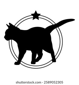 Cat silhouette, Cat, Cat breeds, logo, vector, silhouette, i love my dog, logo, vector, silhouette, i love my dog, animal, illustration, icon, sign, design, black, symbol, pet, love