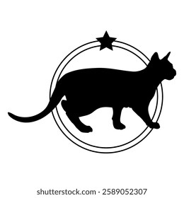 Cat silhouette, Cat, Cat breeds, logo, vector, silhouette, i love my dog, logo, vector, silhouette, i love my dog, animal, illustration, icon, sign, design, black, symbol, pet, love