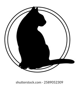 Cat silhouette, Cat, Cat breeds, logo, vector, silhouette, i love my dog, logo, vector, silhouette, i love my dog, animal, illustration, icon, sign, design, black, symbol, pet, love