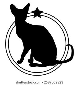 Cat silhouette, Cat, Cat breeds, logo, vector, silhouette, i love my dog, logo, vector, silhouette, i love my dog, animal, illustration, icon, sign, design, black, symbol, pet, love