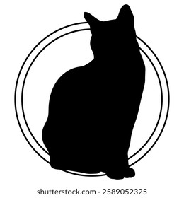 Cat silhouette, Cat, Cat breeds, logo, vector, silhouette, i love my dog, logo, vector, silhouette, i love my dog, animal, illustration, icon, sign, design, black, symbol, pet, love