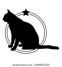 Cat silhouette, Cat, Cat breeds, logo, vector, silhouette, i love my dog, logo, vector, silhouette, i love my dog, animal, illustration, icon, sign, design, black, symbol, pet, love