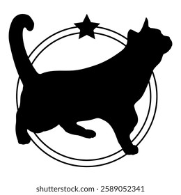 Cat silhouette, Cat, Cat breeds, logo, vector, silhouette, i love my dog, logo, vector, silhouette, i love my dog, animal, illustration, icon, sign, design, black, symbol, pet, love