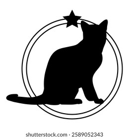 Cat silhouette, Cat, Cat breeds, logo, vector, silhouette, i love my dog, logo, vector, silhouette, i love my dog, animal, illustration, icon, sign, design, black, symbol, pet, love