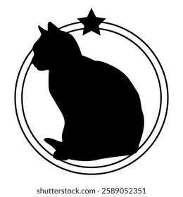 Cat silhouette, Cat, Cat breeds, logo, vector, silhouette, i love my dog, logo, vector, silhouette, i love my dog, animal, illustration, icon, sign, design, black, symbol, pet, love