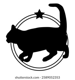 Cat silhouette, Cat, Cat breeds, logo, vector, silhouette, i love my dog, logo, vector, silhouette, i love my dog, animal, illustration, icon, sign, design, black, symbol, pet, love