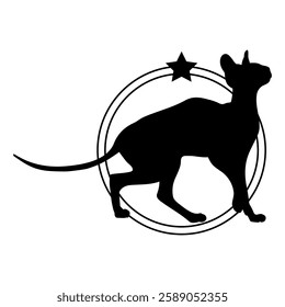 Cat silhouette, Cat, Cat breeds, logo, vector, silhouette, i love my dog, logo, vector, silhouette, i love my dog, animal, illustration, icon, sign, design, black, symbol, pet, love