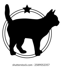 Cat silhouette, Cat, Cat breeds, logo, vector, silhouette, i love my dog, logo, vector, silhouette, i love my dog, animal, illustration, icon, sign, design, black, symbol, pet, love