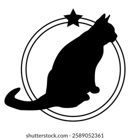 Cat silhouette, Cat, Cat breeds, logo, vector, silhouette, i love my dog, logo, vector, silhouette, i love my dog, animal, illustration, icon, sign, design, black, symbol, pet, love