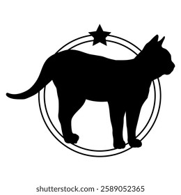 Cat silhouette, Cat, Cat breeds, logo, vector, silhouette, i love my dog, logo, vector, silhouette, i love my dog, animal, illustration, icon, sign, design, black, symbol, pet, love