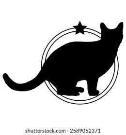 Cat silhouette, Cat, Cat breeds, logo, vector, silhouette, i love my dog, logo, vector, silhouette, i love my dog, animal, illustration, icon, sign, design, black, symbol, pet, love