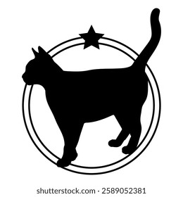 Cat silhouette, Cat, Cat breeds, logo, vector, silhouette, i love my dog, logo, vector, silhouette, i love my dog, animal, illustration, icon, sign, design, black, symbol, pet, love