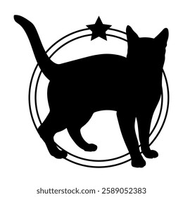 Cat silhouette, Cat, Cat breeds, logo, vector, silhouette, i love my dog, logo, vector, silhouette, i love my dog, animal, illustration, icon, sign, design, black, symbol, pet, love