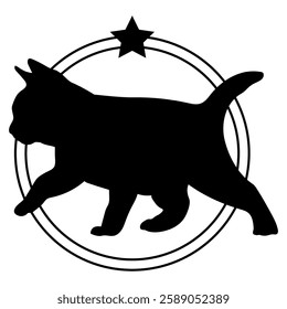 Cat silhouette, Cat, Cat breeds, logo, vector, silhouette, i love my dog, logo, vector, silhouette, i love my dog, animal, illustration, icon, sign, design, black, symbol, pet, love