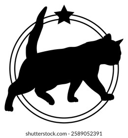 Cat silhouette, Cat, Cat breeds, logo, vector, silhouette, i love my dog, logo, vector, silhouette, i love my dog, animal, illustration, icon, sign, design, black, symbol, pet, love