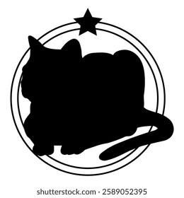 Cat silhouette, Cat, Cat breeds, logo, vector, silhouette, i love my dog, logo, vector, silhouette, i love my dog, animal, illustration, icon, sign, design, black, symbol, pet, love