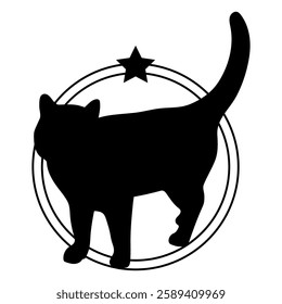 Cat silhouette, Cat, Cat breeds, logo, vector, silhouette, i love my dog, animal, illustration, icon, sign, design, black, symbol, pet, love