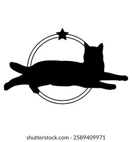 Cat silhouette, Cat, Cat breeds, logo, vector, silhouette, i love my dog, animal, illustration, icon, sign, design, black, symbol, pet, love