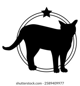 Cat silhouette, Cat, Cat breeds, logo, vector, silhouette, i love my dog, animal, illustration, icon, sign, design, black, symbol, pet, love