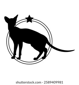 Cat silhouette, Cat, Cat breeds, logo, vector, silhouette, i love my dog, animal, illustration, icon, sign, design, black, symbol, pet, love