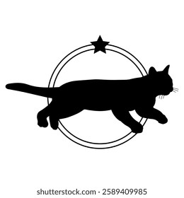 Cat silhouette, Cat, Cat breeds, logo, vector, silhouette, i love my dog, animal, illustration, icon, sign, design, black, symbol, pet, love