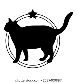 Cat silhouette, Cat, Cat breeds, logo, vector, silhouette, i love my dog, animal, illustration, icon, sign, design, black, symbol, pet, love