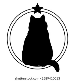 Cat silhouette, Cat, Cat breeds, logo, vector, silhouette, i love my dog, animal, illustration, icon, sign, design, black, symbol, pet, love