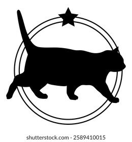 Cat silhouette, Cat, Cat breeds, logo, vector, silhouette, i love my dog, animal, illustration, icon, sign, design, black, symbol, pet, love