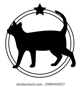 Cat silhouette, Cat, Cat breeds, logo, vector, silhouette, i love my dog, animal, illustration, icon, sign, design, black, symbol, pet, love