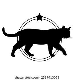 Cat silhouette, Cat, Cat breeds, logo, vector, silhouette, i love my dog, animal, illustration, icon, sign, design, black, symbol, pet, love