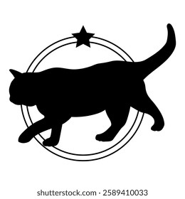 Cat silhouette, Cat, Cat breeds, logo, vector, silhouette, i love my dog, animal, illustration, icon, sign, design, black, symbol, pet, love