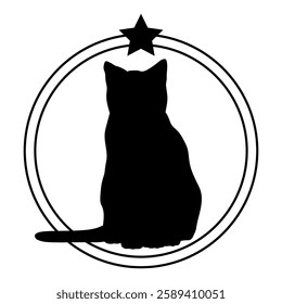 Cat silhouette, Cat, Cat breeds, logo, vector, silhouette, i love my dog, animal, illustration, icon, sign, design, black, symbol, pet, love