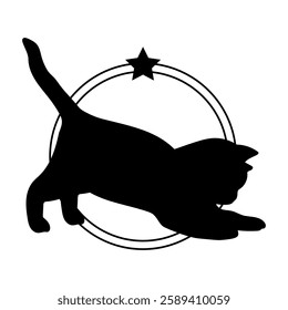 Cat silhouette, Cat, Cat breeds, logo, vector, silhouette, i love my dog, animal, illustration, icon, sign, design, black, symbol, pet, love