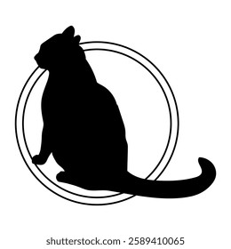 Cat silhouette, Cat, Cat breeds, logo, vector, silhouette, i love my dog, animal, illustration, icon, sign, design, black, symbol, pet, love