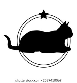 Cat silhouette, Cat, Cat breeds, logo, vector, silhouette, i love my dog, animal, illustration, icon, sign, design, black, symbol, pet, love