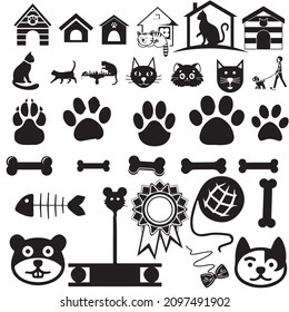 Cat silhouette bundle For Design