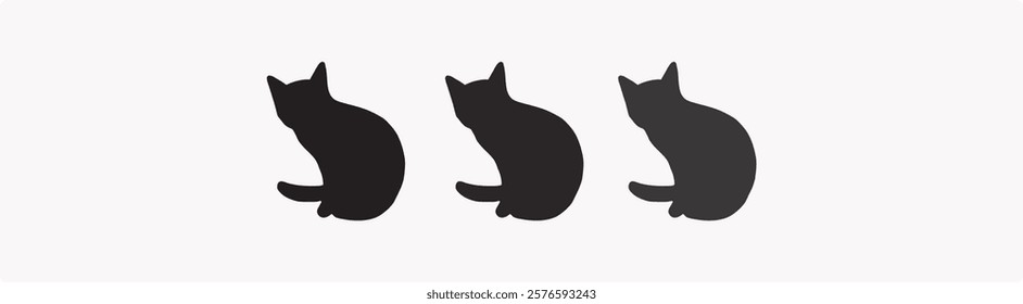 Cat Silhouette Collection, Black cat silhouettes