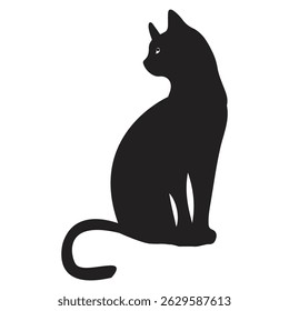 Cat Silhouette Minimalist Design art