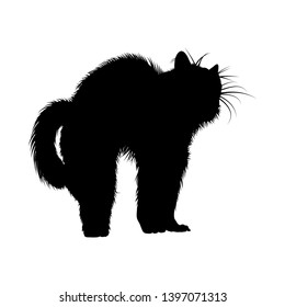 Cat Silhouette. Smooth and Clear. Vector Illustration. 