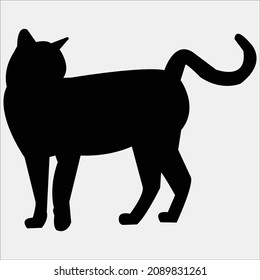 cat silhouette stock vector image