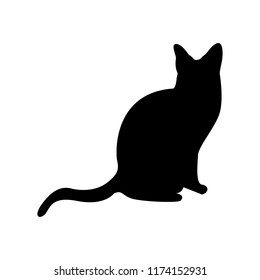Cat silhouette vector